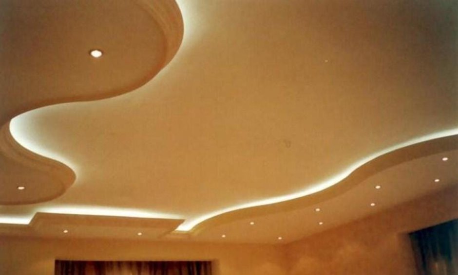 Гипсовые потолки двухуровневые