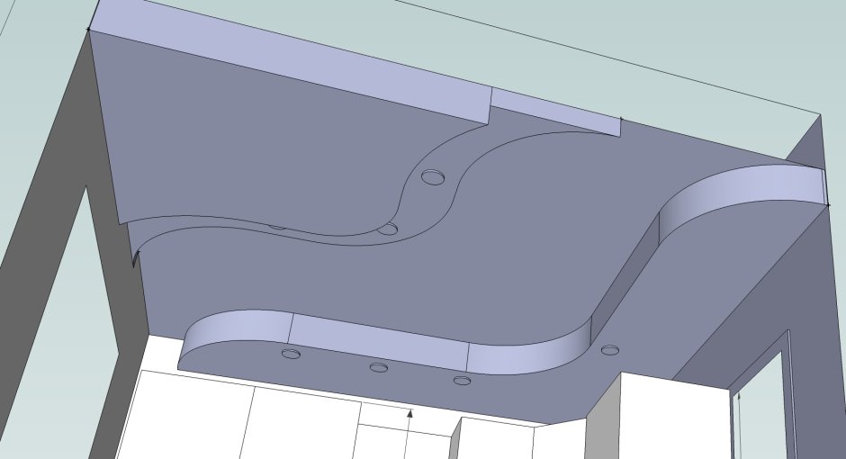 Конструкция для многоуровневого потолка
