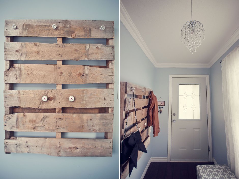 Обувной стеллаж из паллет