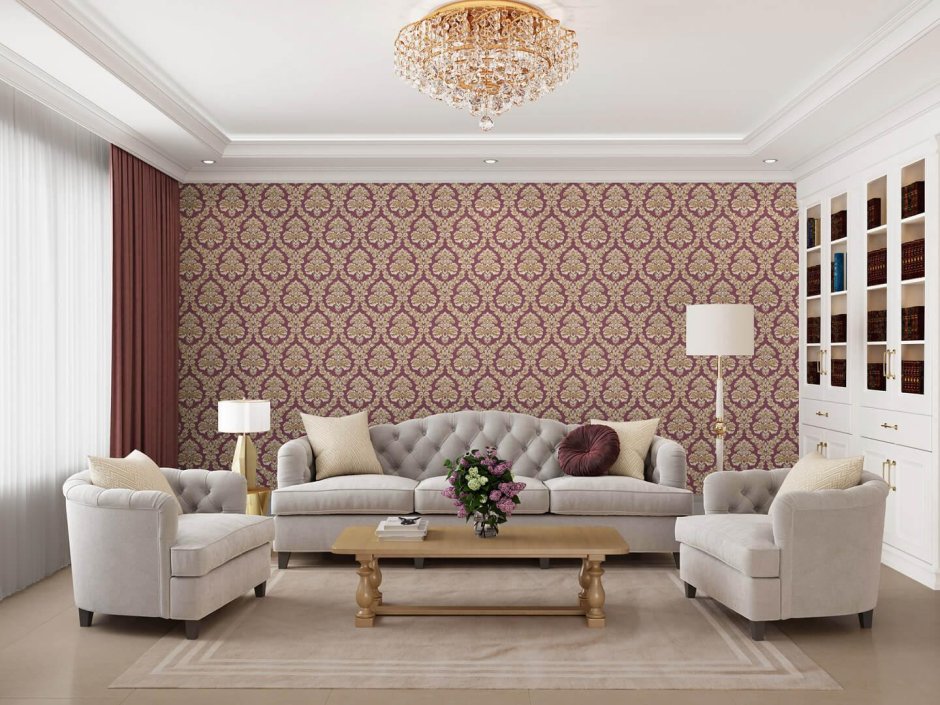 Обои Керама Марацци палаццо в интерьере