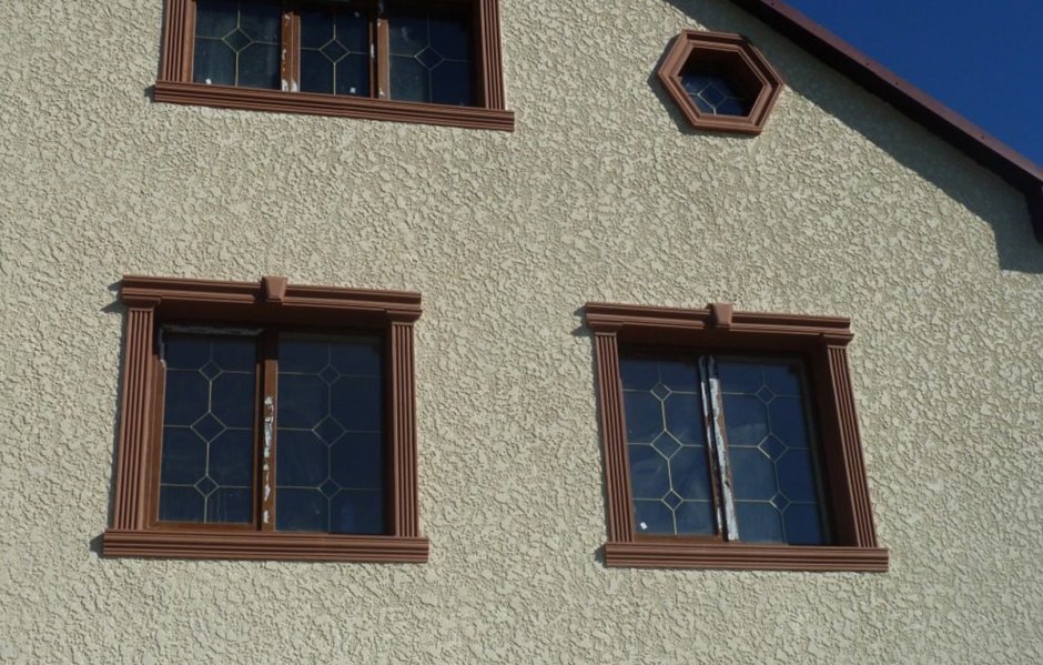 Фото домов оштукатуренных американкой