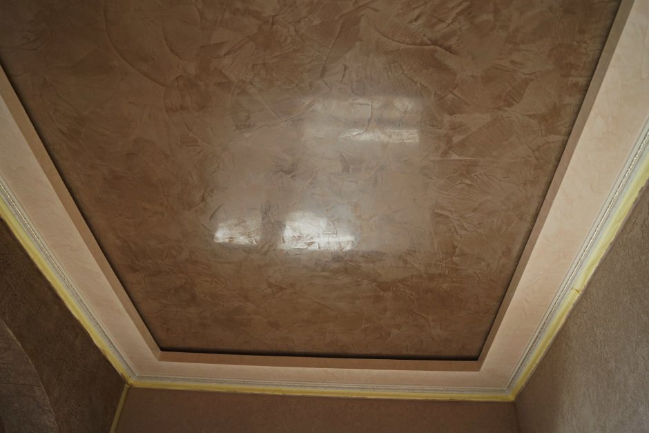 Декоративная штукатурка (венецианская) потолок