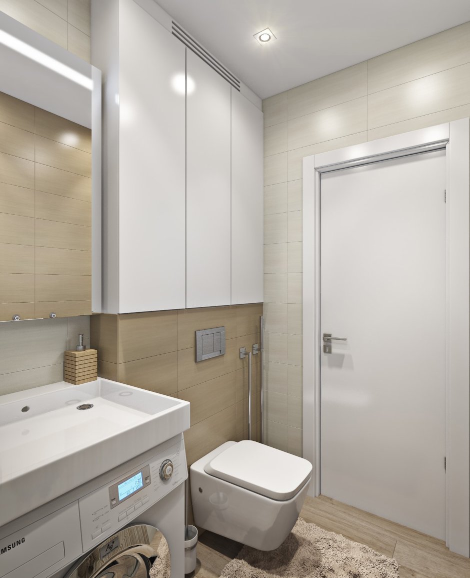 Шкаф над инсталляцией