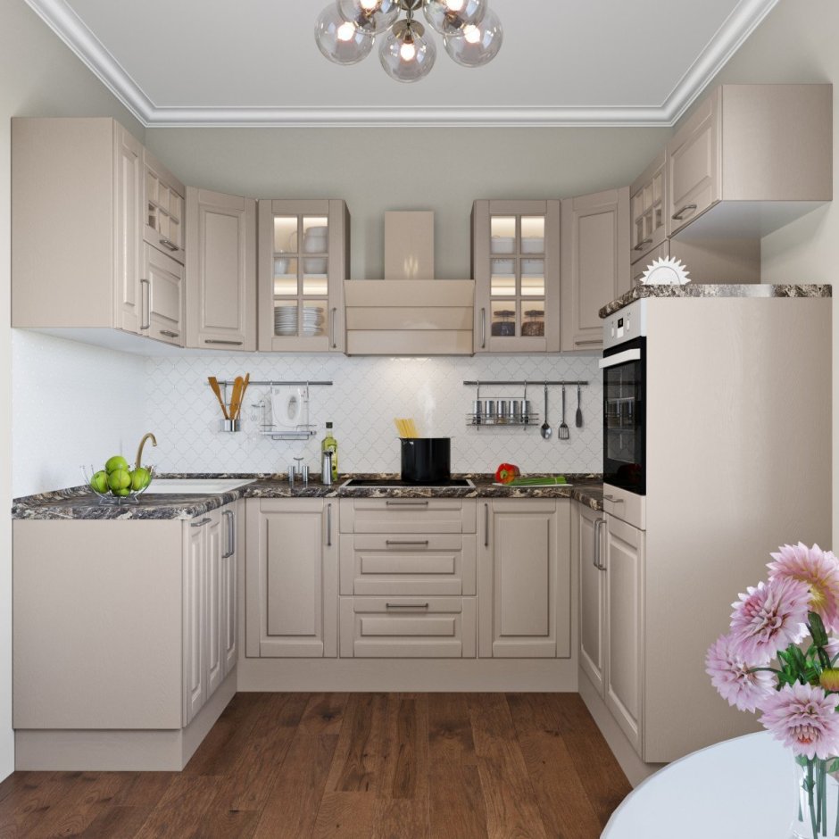 Кухня Леруа Леда серая