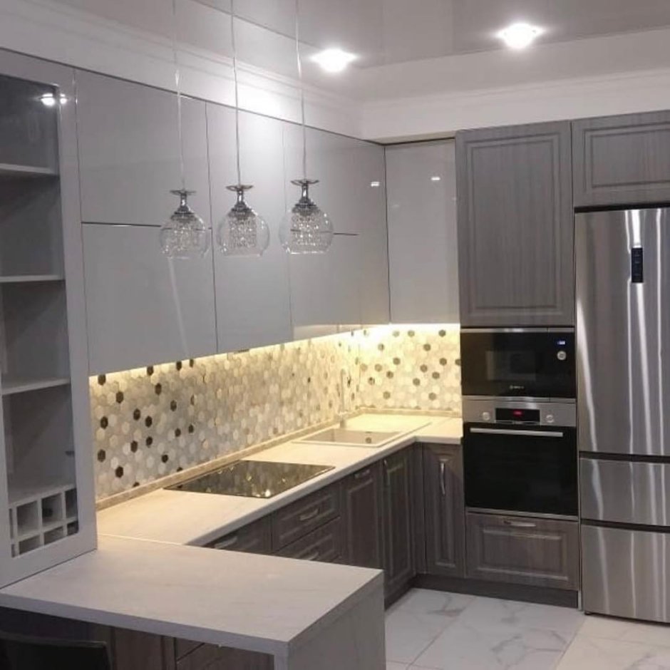 Встроенная кухня угловая