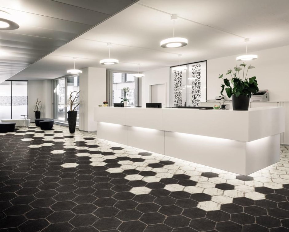 Natucer Retro hex Blanc 41.5x36