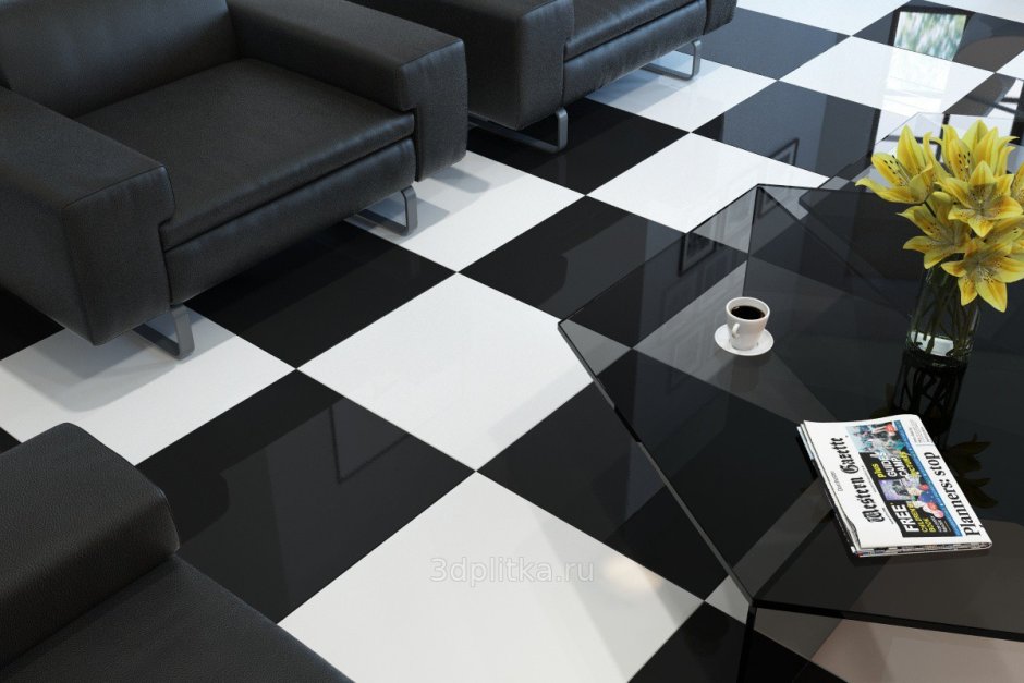 Керамогранит Corsa deco черный Моноколор