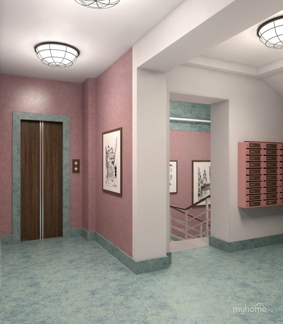 Красивая отделка подъезда