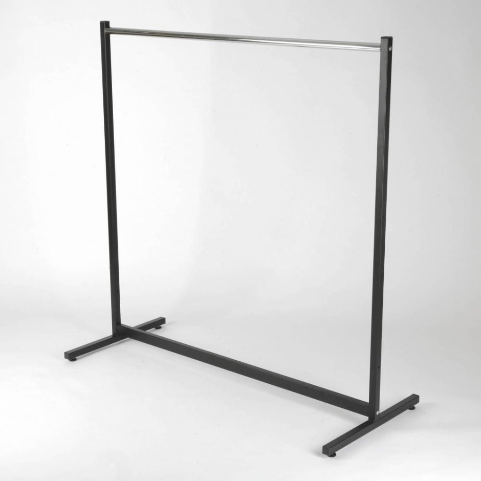 Рейл для одежды лофт на колёсах