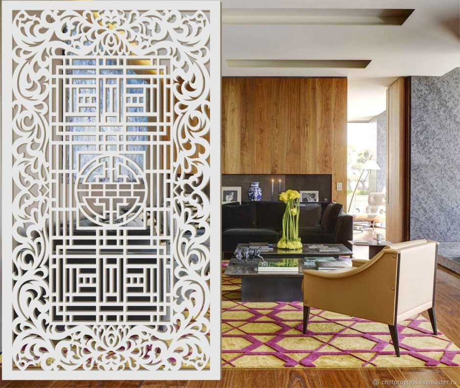 Резные перегородки для зонирования
