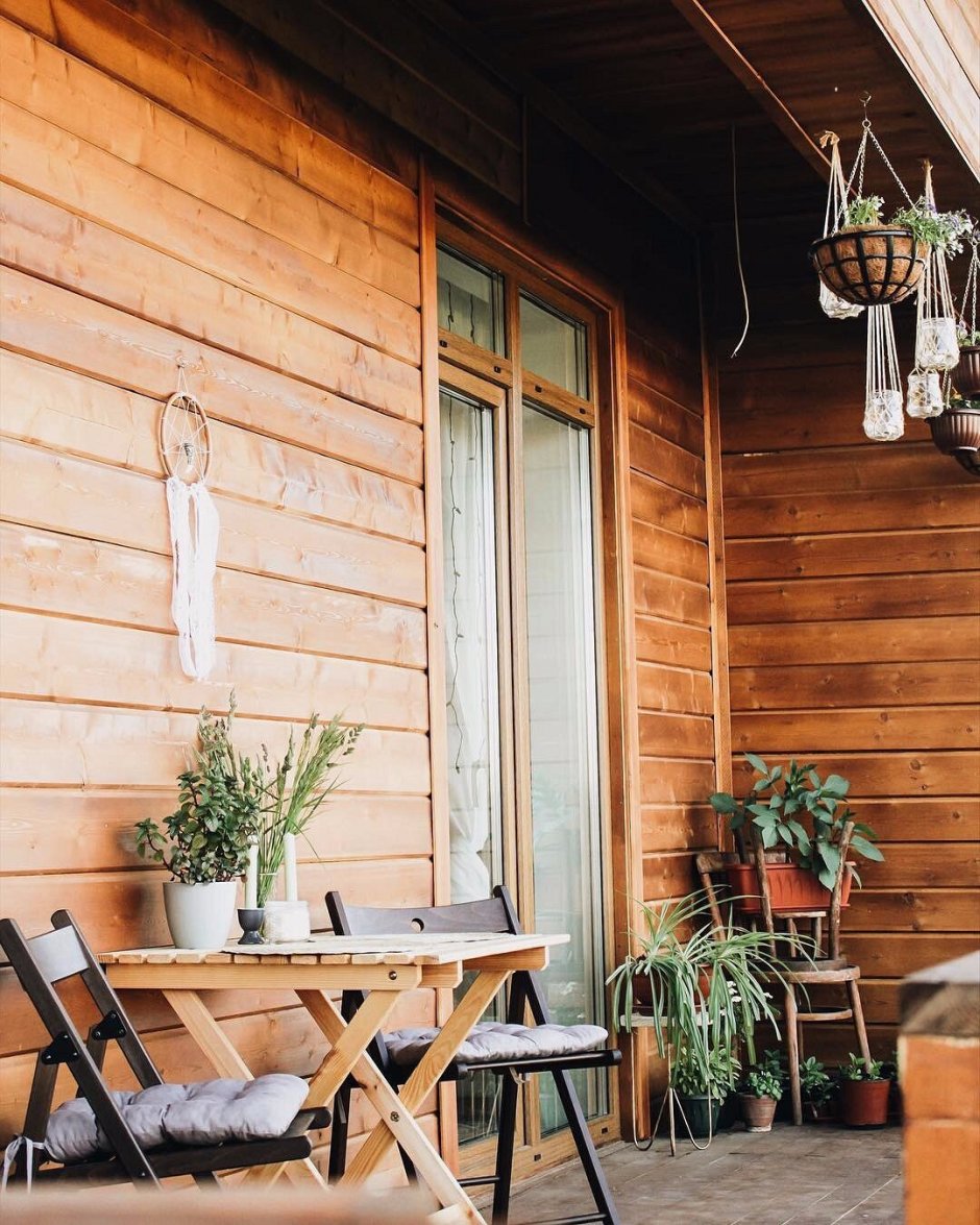 Отделка террасы вагонкой