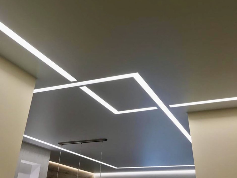 Световые линии Slott для натяжных потолков