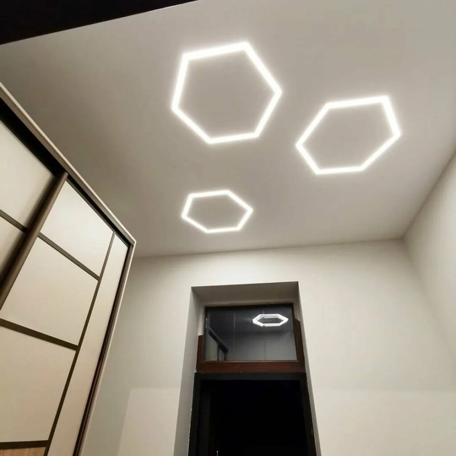 Гексагон световые линии