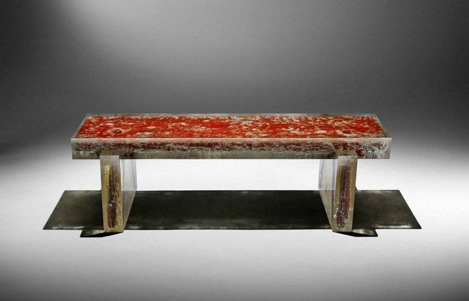 Скамейка из эпоксидной смолы