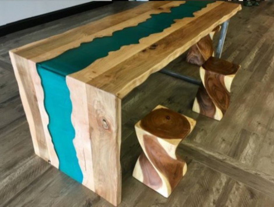 Эпоксидная смола изделия мебель