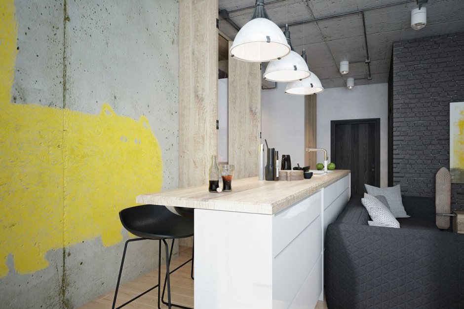 Арт бетон в интерьере