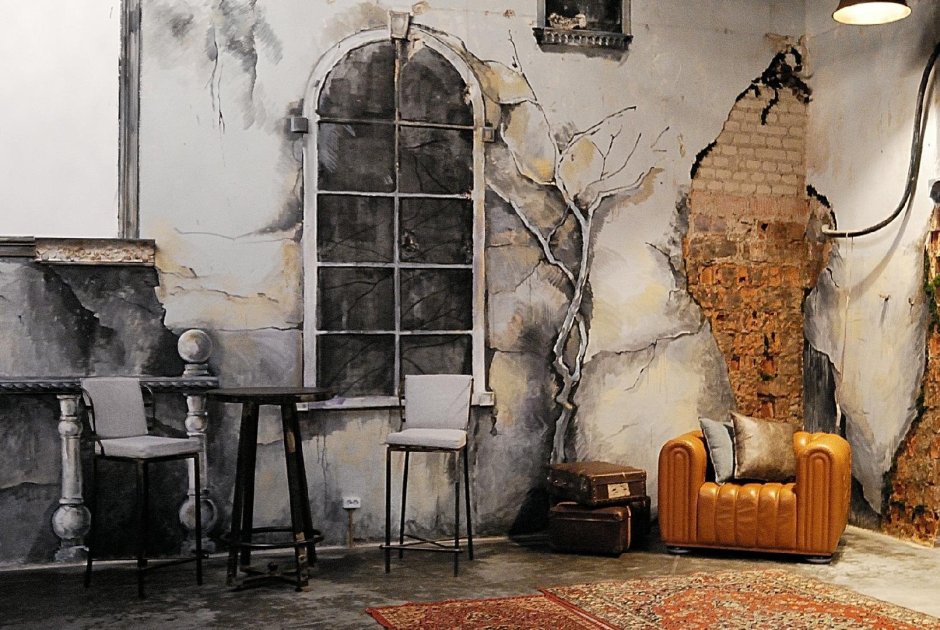 Декор в стиле лофт