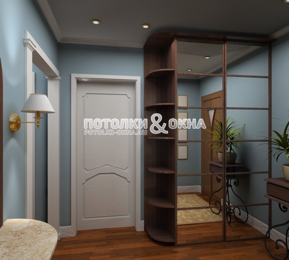 Угловая дверь в комнату