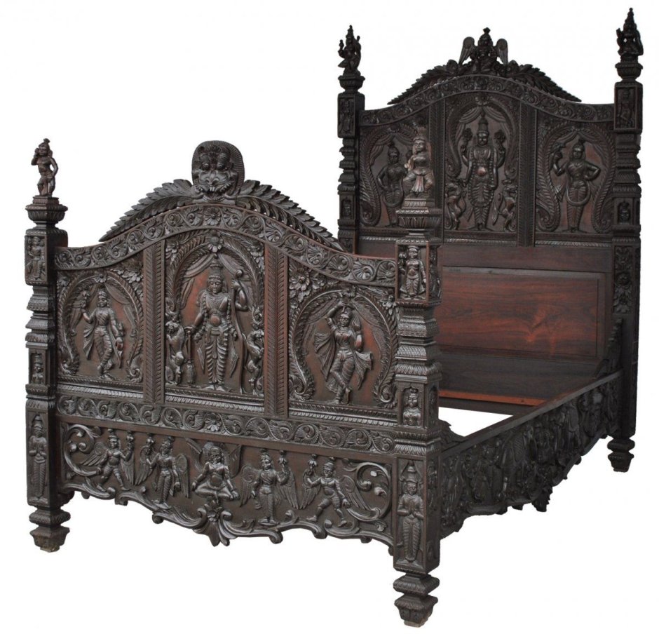 Изголовье кровати Готика викторианство