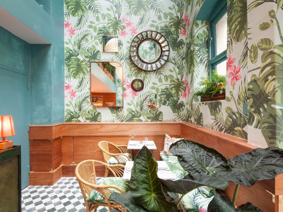 Экостиль в интерьере кафе