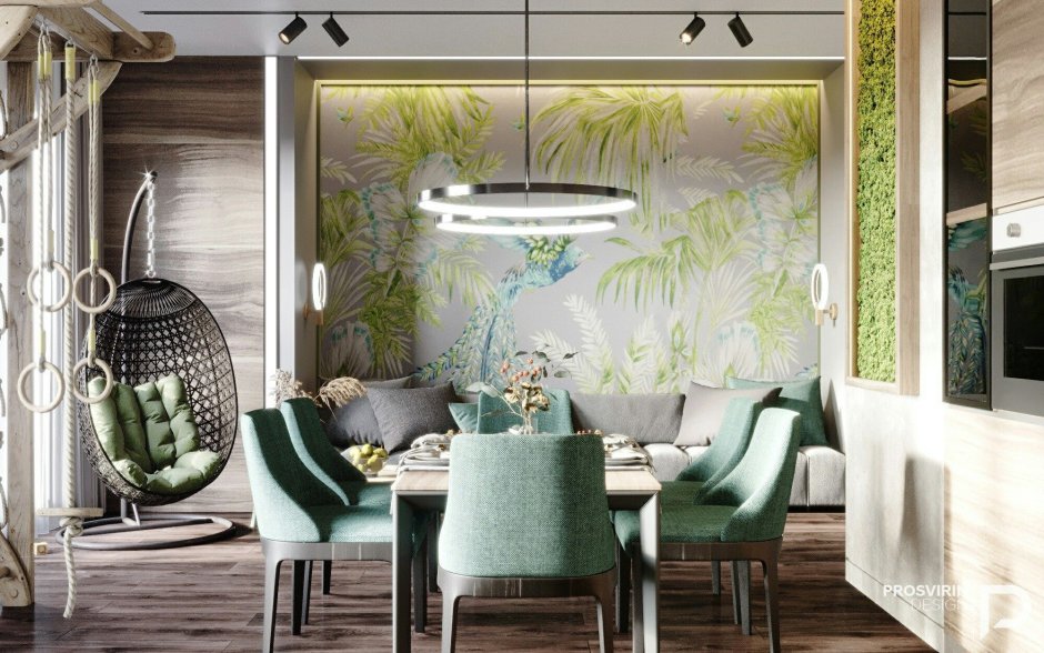 Монстера растение в интерьере