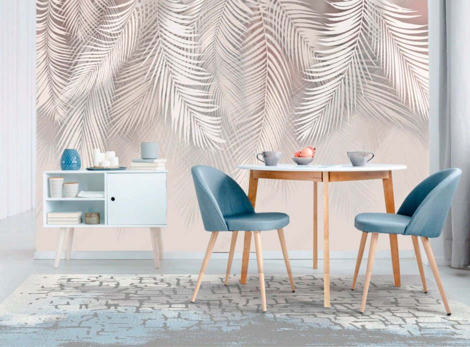 Пальмовые листья в интерьере