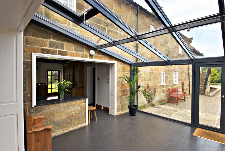 Остекление крыши террасы