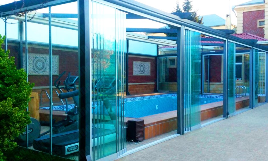 Сдвижное Безрамное остекление