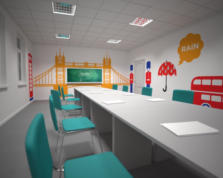 Современный кабинет иностранного языка