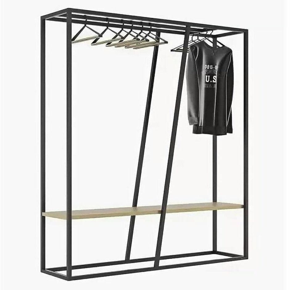 Рейл для одежды лофт