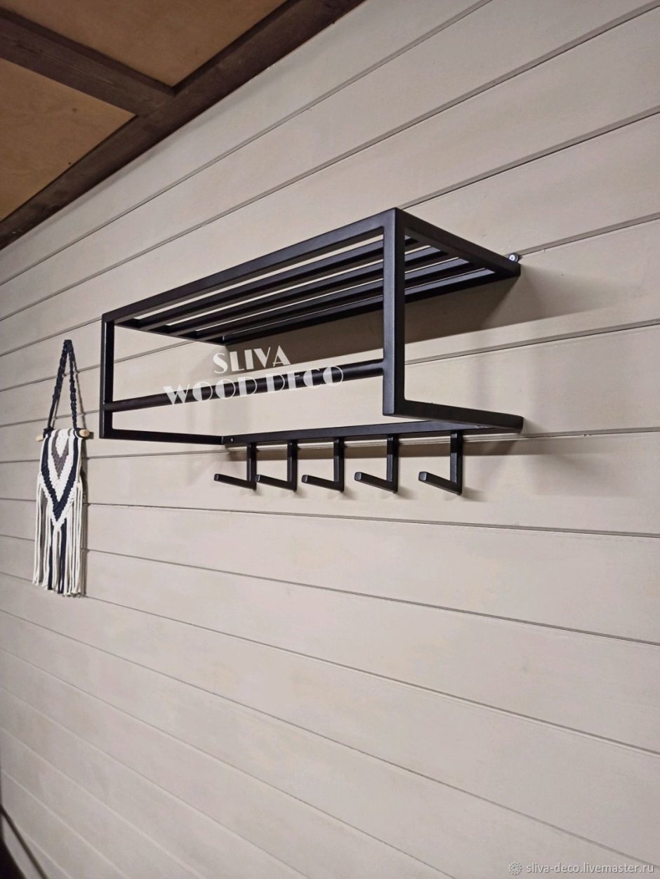 Вешалка настенная лофт 80312472