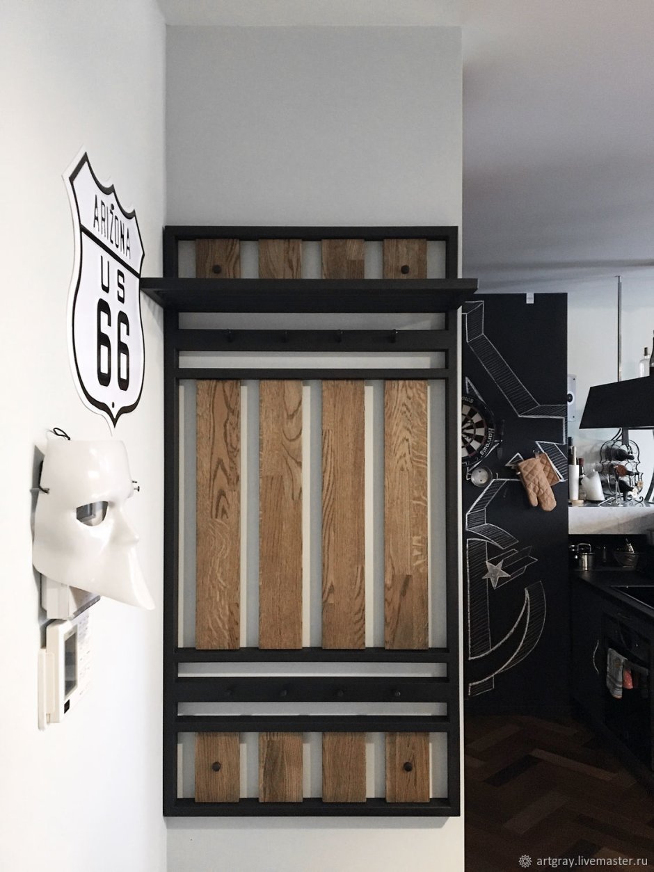 Вешалка лофт в прихожую