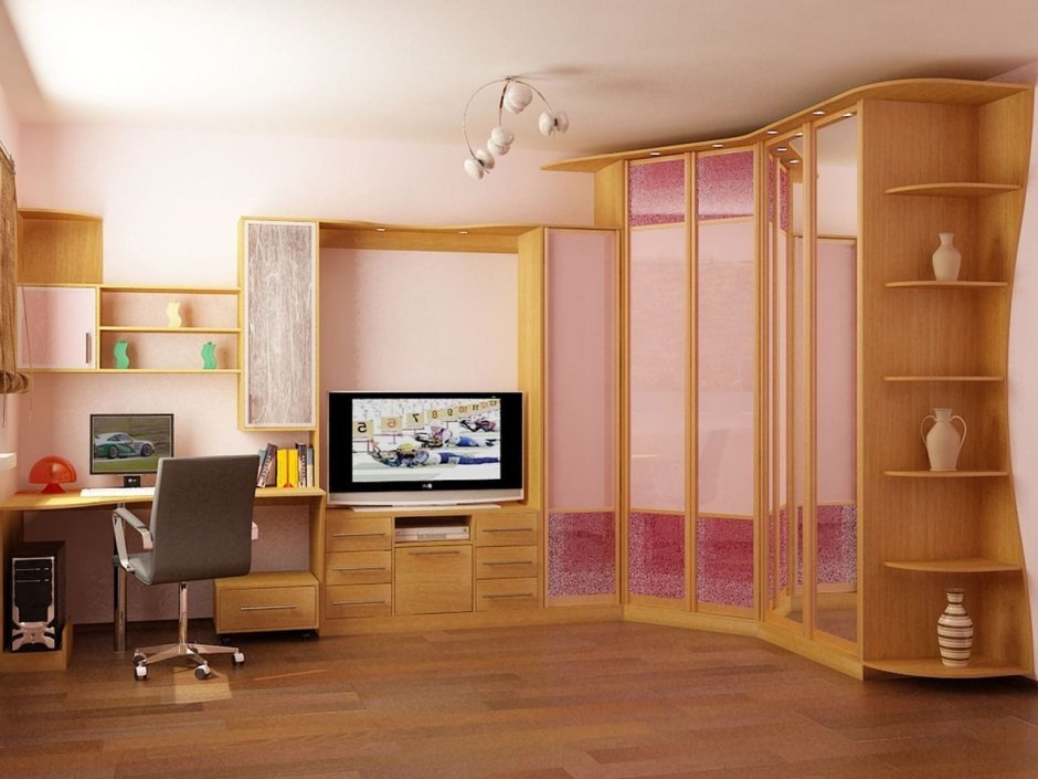 Шкаф купе с письменным столом