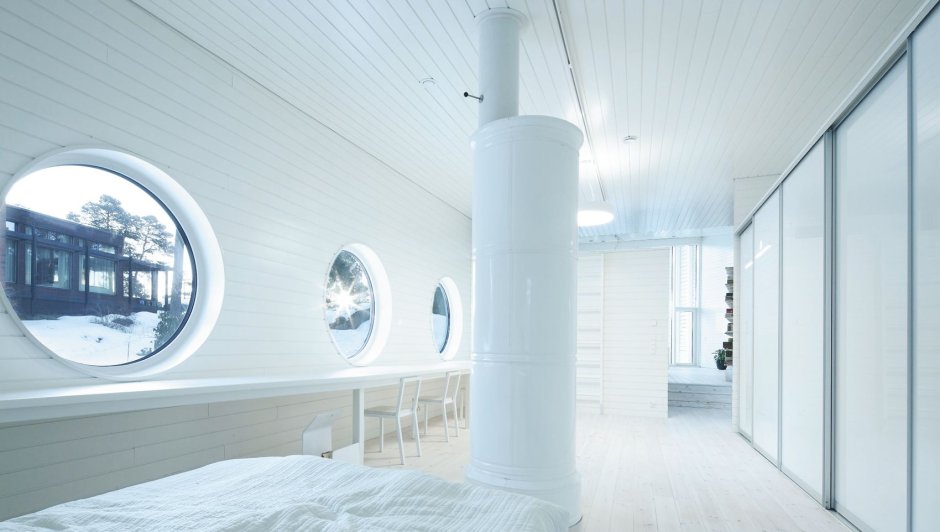 Круглые окна Финляндия дом