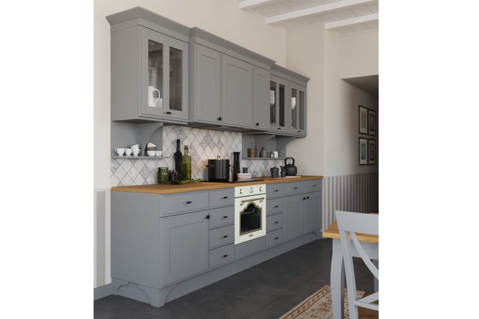 Кухня Глетчер маренго Силк