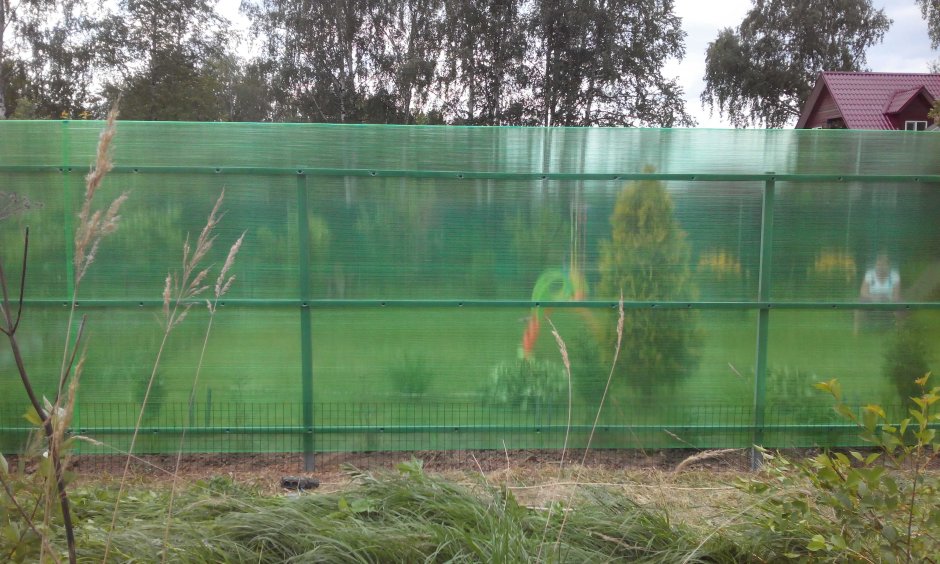 Забор из поликарбоната МП 20