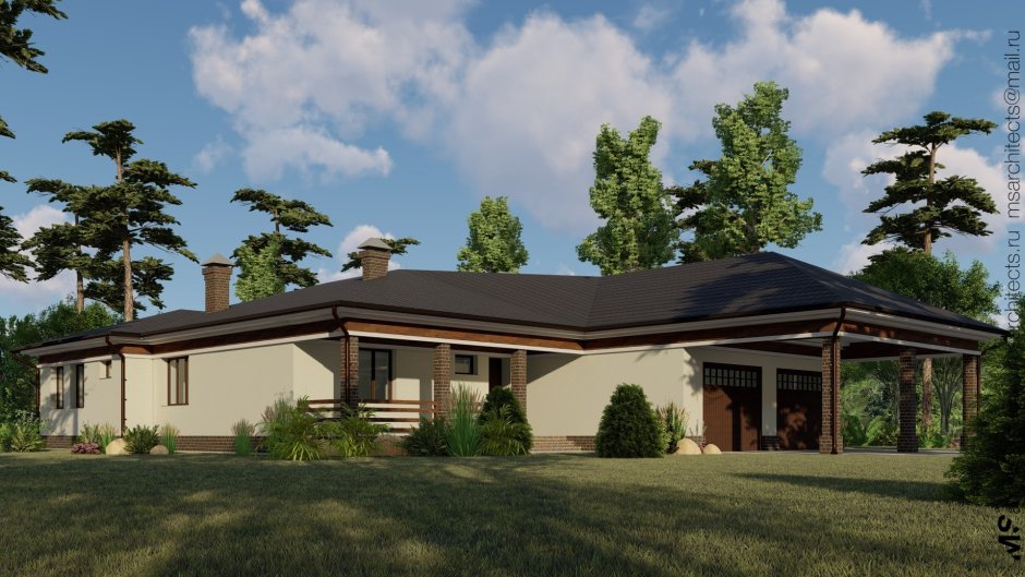 Дом Райт одноэтажный 200 кв