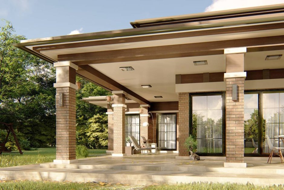 Фрэнк Ллойд Райт стиль коттедж