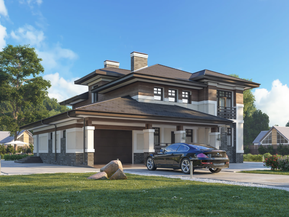 Дом в стиле Райта 200-250 кв.м