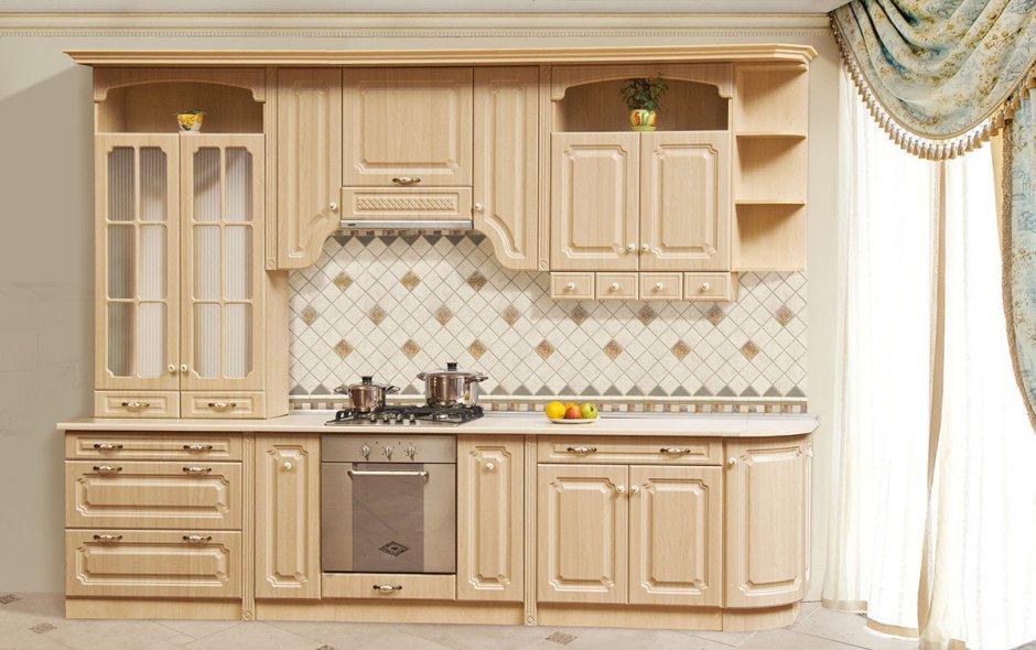 Прямые кухни классика