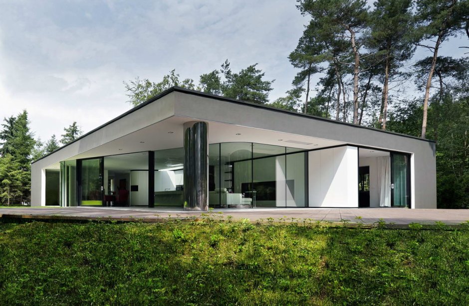 Одноэтажная усадьба в классическом стиле