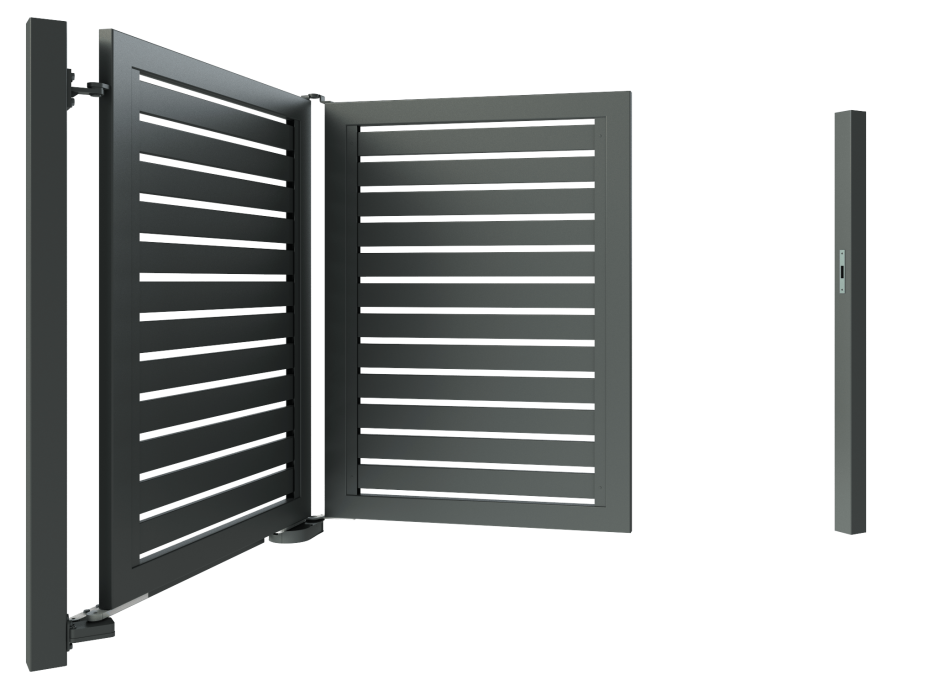 Складные распашные ворота