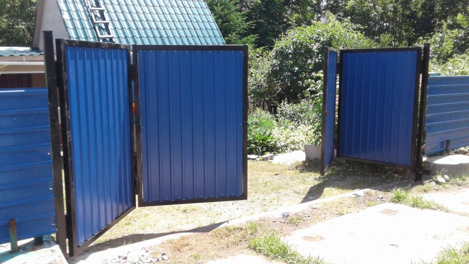 Ворота гармошка 3х секционные