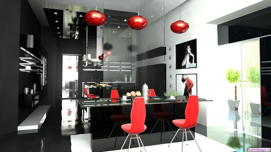 Декор для кухни на стену в стиле хайтек