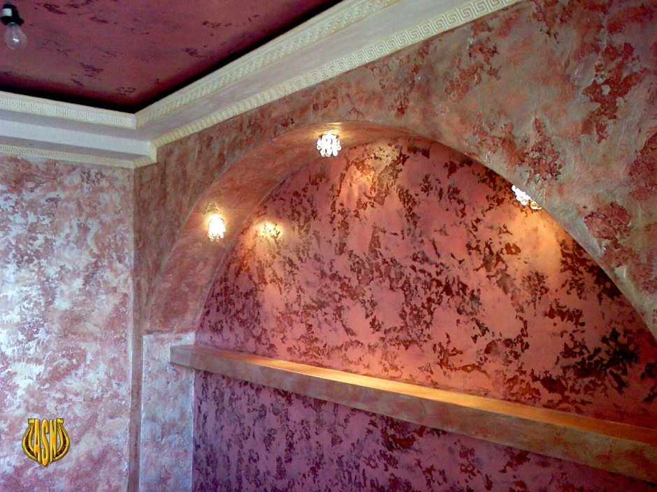 Венецианская штукатурка коридор мрамор