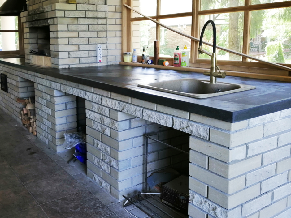 Столешница для мангальной зоны