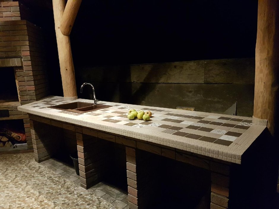 Столешница из кирпича