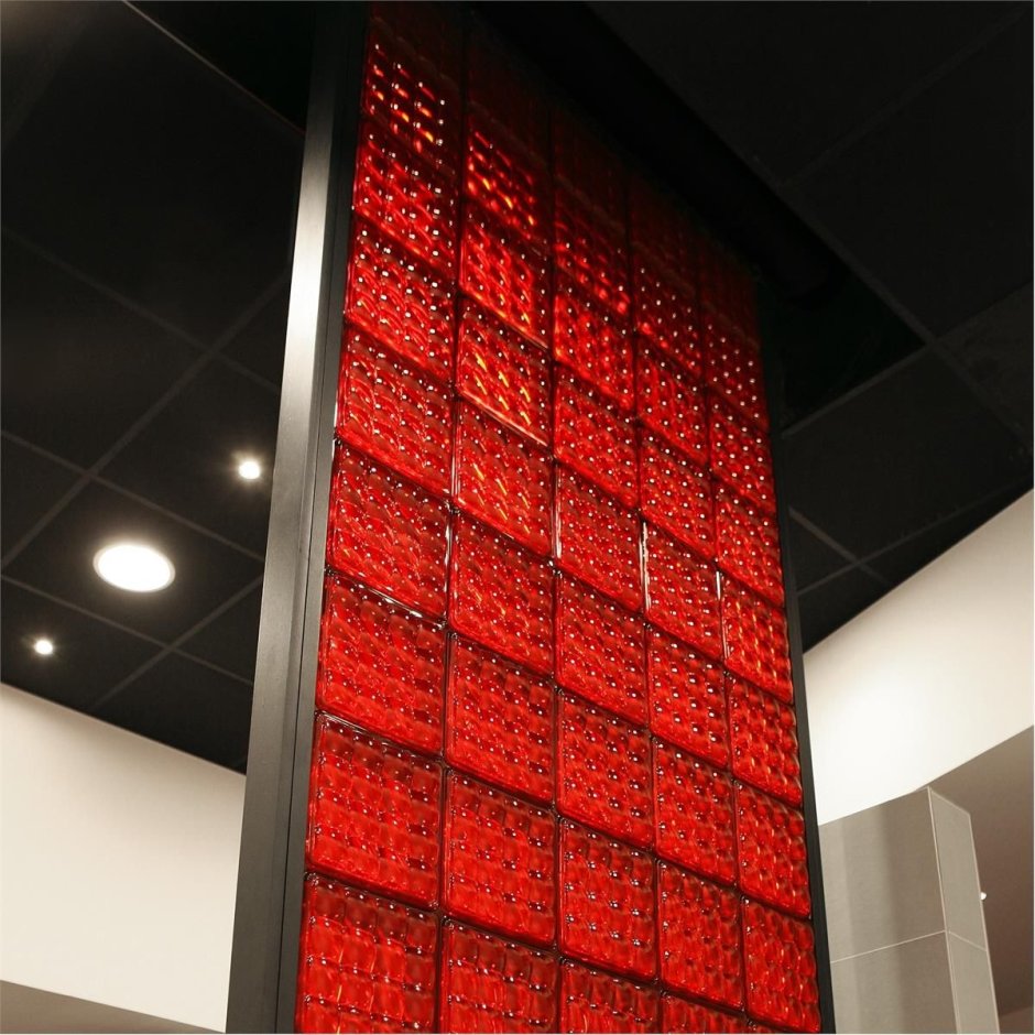 Стеклоблок красный