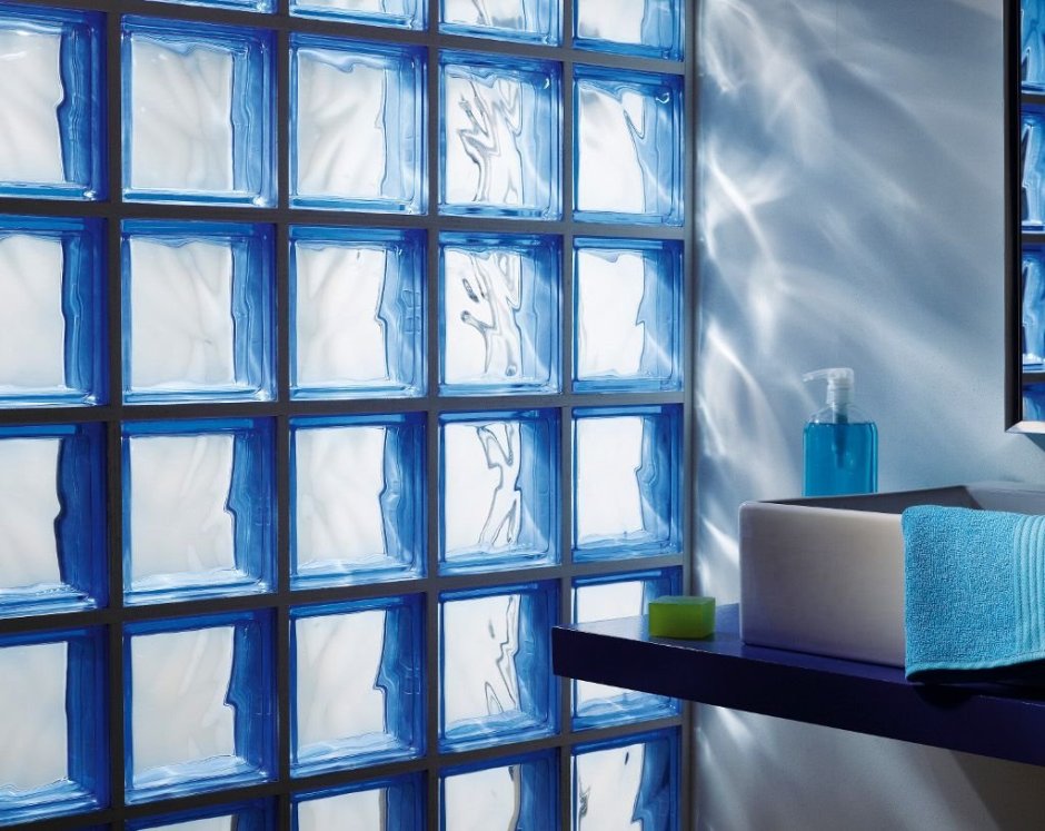 Леруа Мерлен стеклоблоки в интерьере