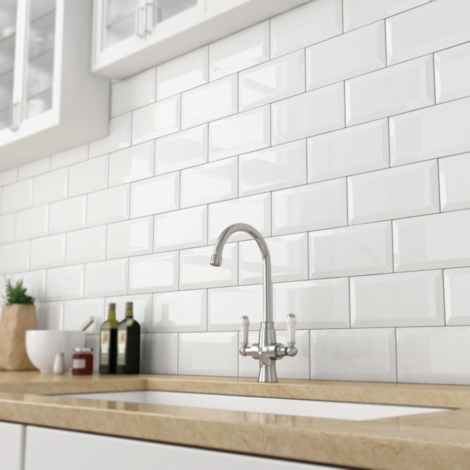 Golden Tile Metrotiles белый 10x20